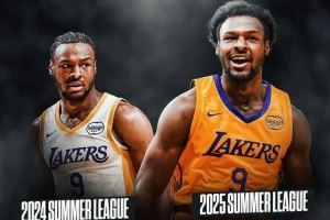 进步中💦布朗尼两届夏联数据对比：得分、助攻、命中率大幅提升