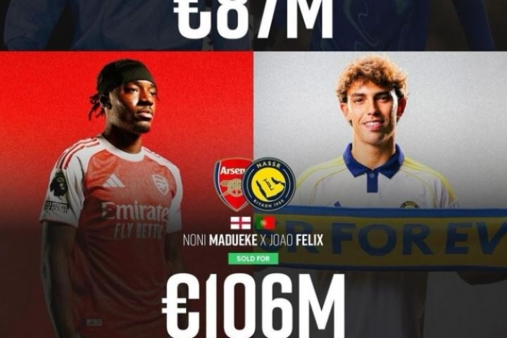 顶级操作！切尔西8700万签马杜埃凯+菲利克斯，两人卖了1亿欧