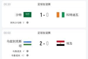 亚洲足球在进步！日本+沙特+乌兹别克连克非洲球队，赢下埃及等队