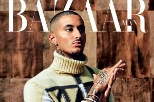 库兹马的另一面！库兹马为时尚杂志《时尚芭莎》拍摄封面写真！